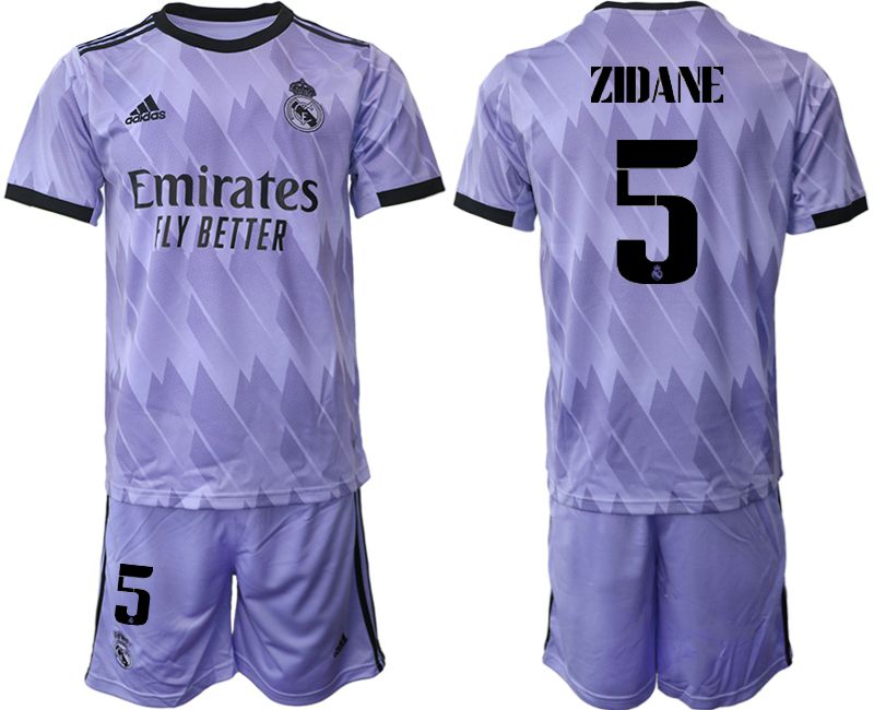 Cheap Men 2022-2023 Club Real Madrid away purple 5 Soccer Jersey